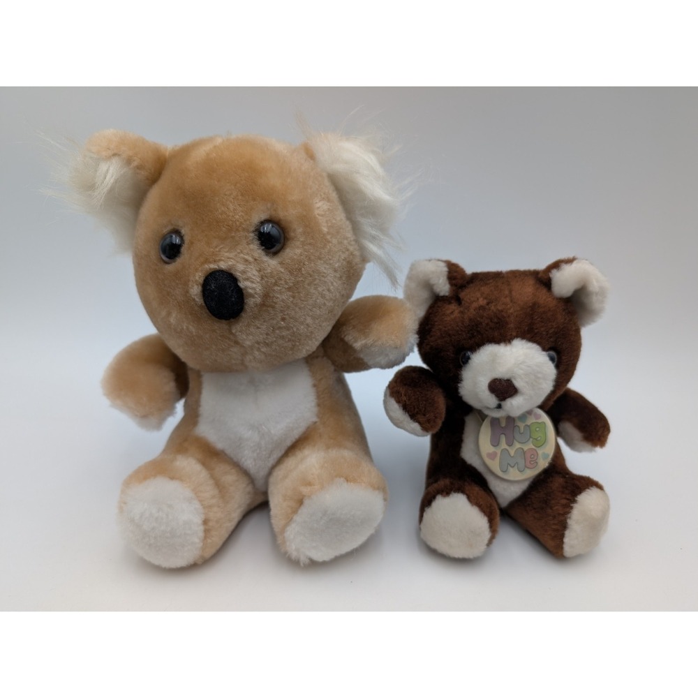 Swib Brown Bear Tan Koala Plush 1984‎ Lot Stuffed Animal Toy Swibco